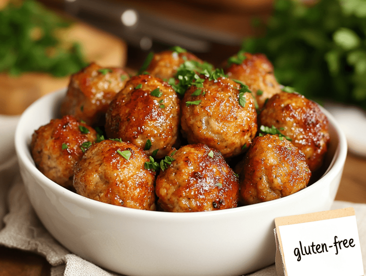 Bell and Evans gluten-free chicken meatballs.