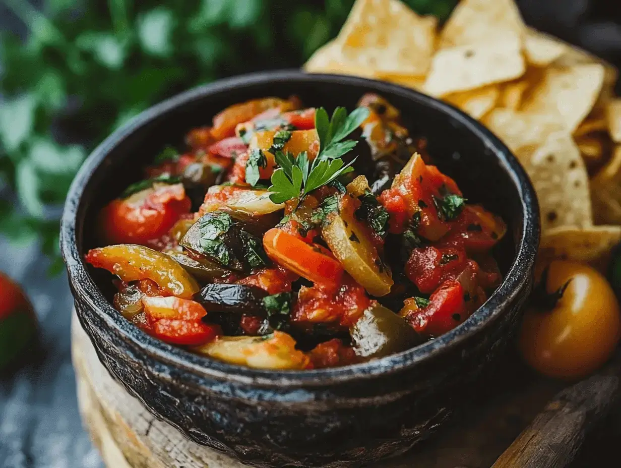 Un bol de Pickle de Gallo fraîchement préparé avec tomates, oignons et jalapeños